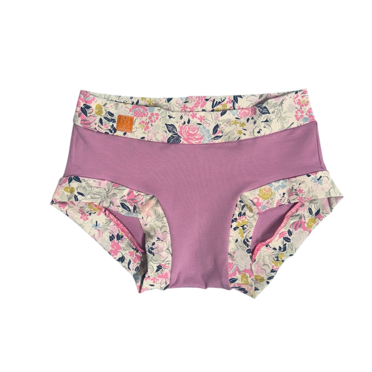 Women's Hipster Boy Leg Underwear : Pink and Floral