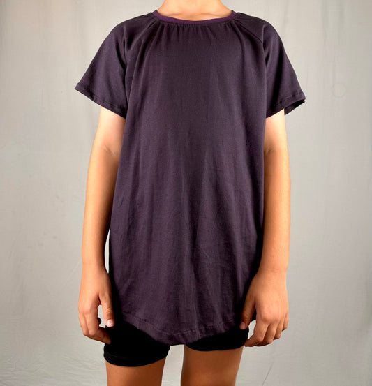 Kid's Raglan T-Shirt : Aubergine