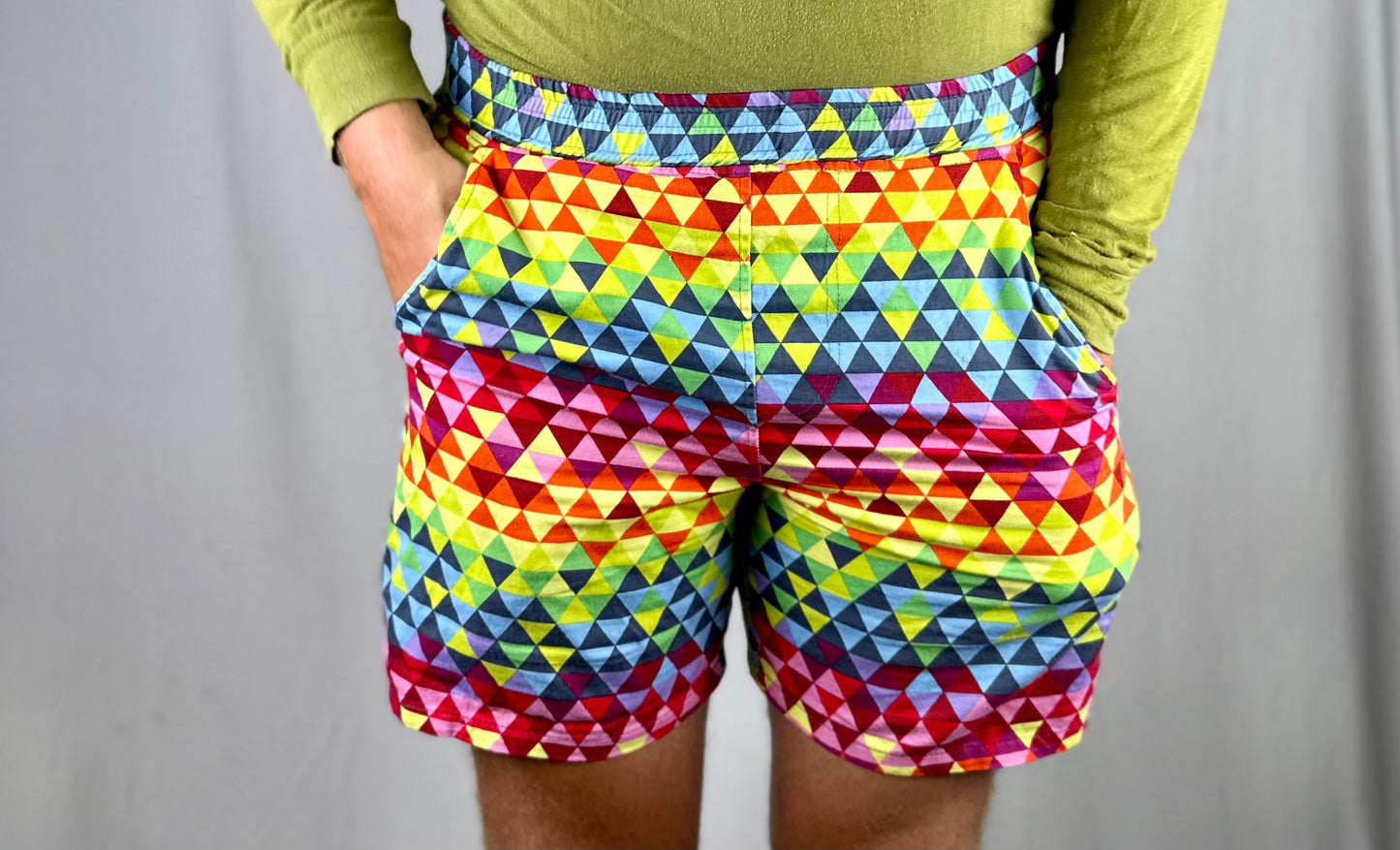 Men's Shorts - Rainbow Triangles