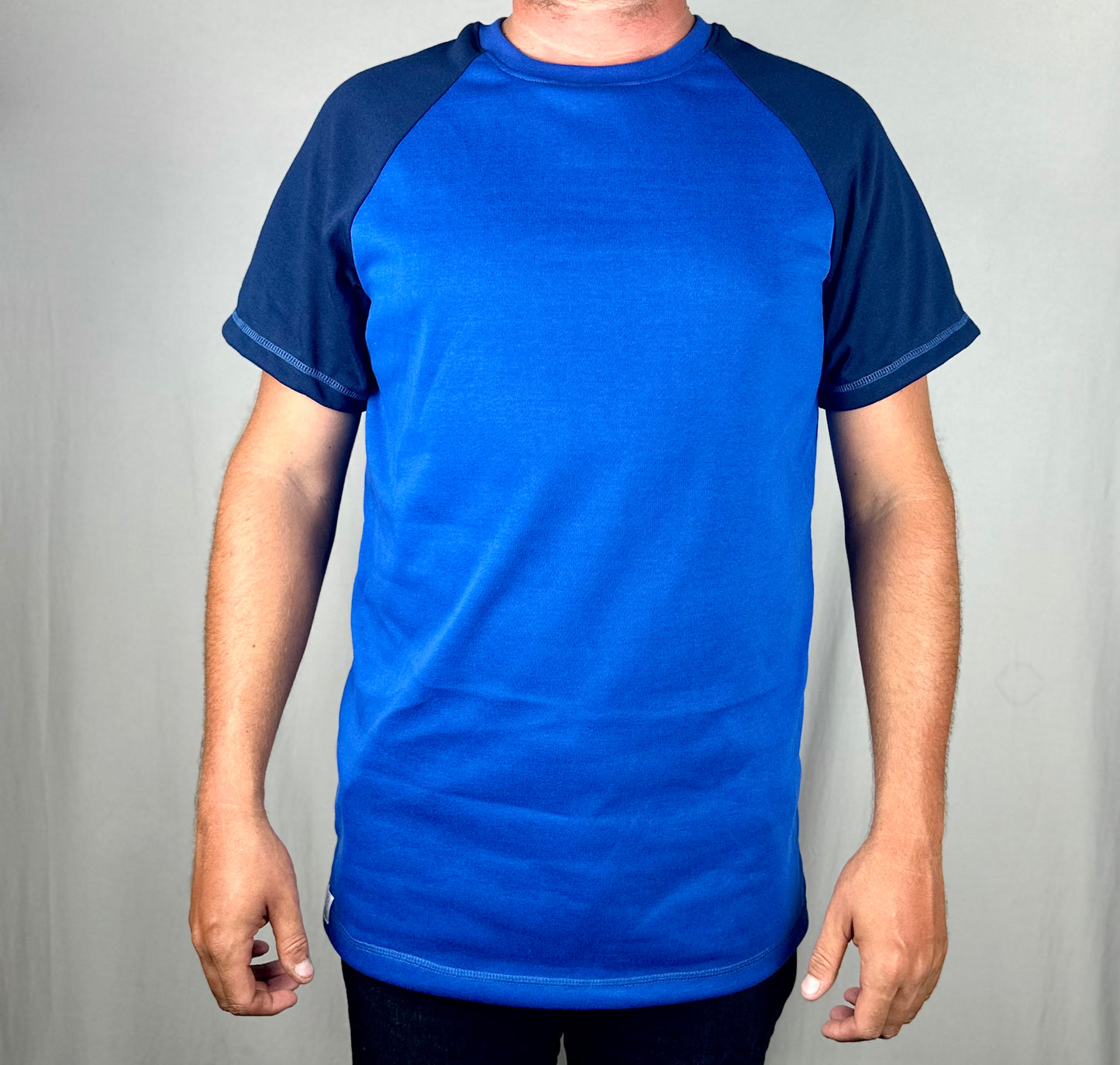 Premium Blue Men's T-shirt - 100% cotton