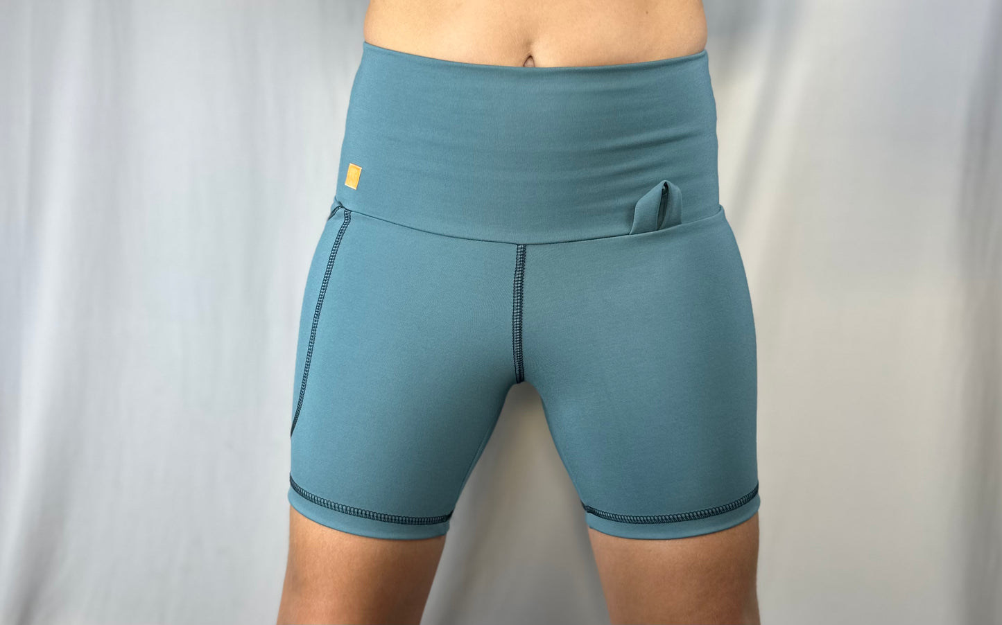 Women's Bike Shorts - Blue Grey