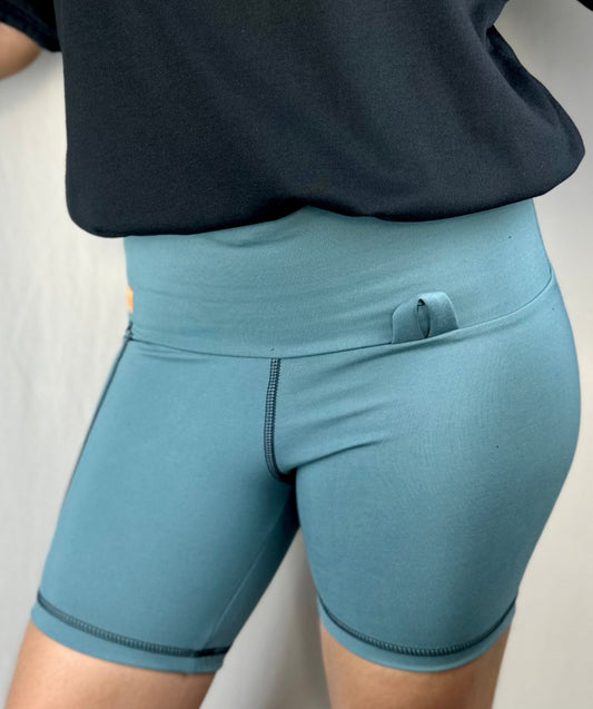 Women's Bike Shorts - Blue Grey