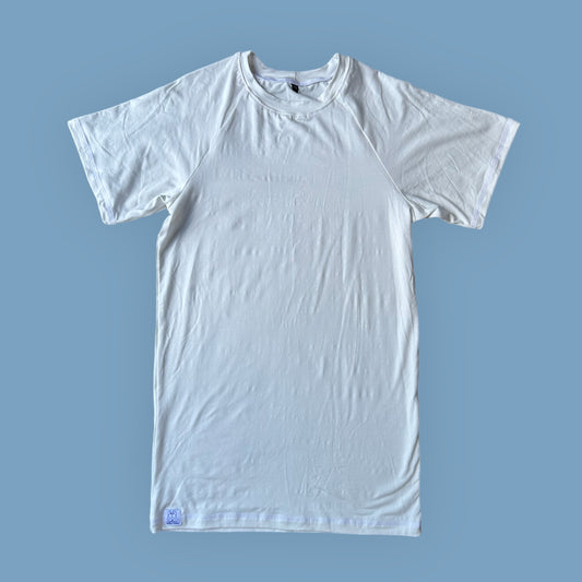 Premium Plain White Men's T-shirt - Modal and Spandex