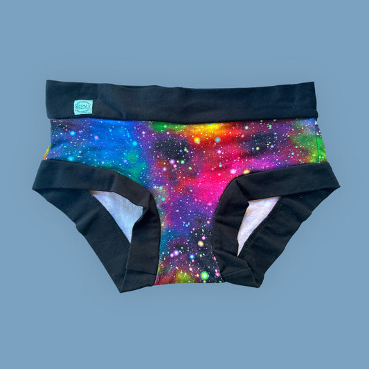 Women's Hipster Boy Leg Underwear : Nebula