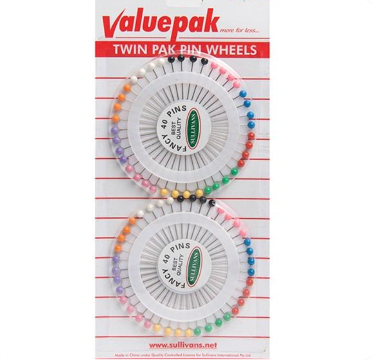 Fancy Pin Wheel - twin pack - 80 pins