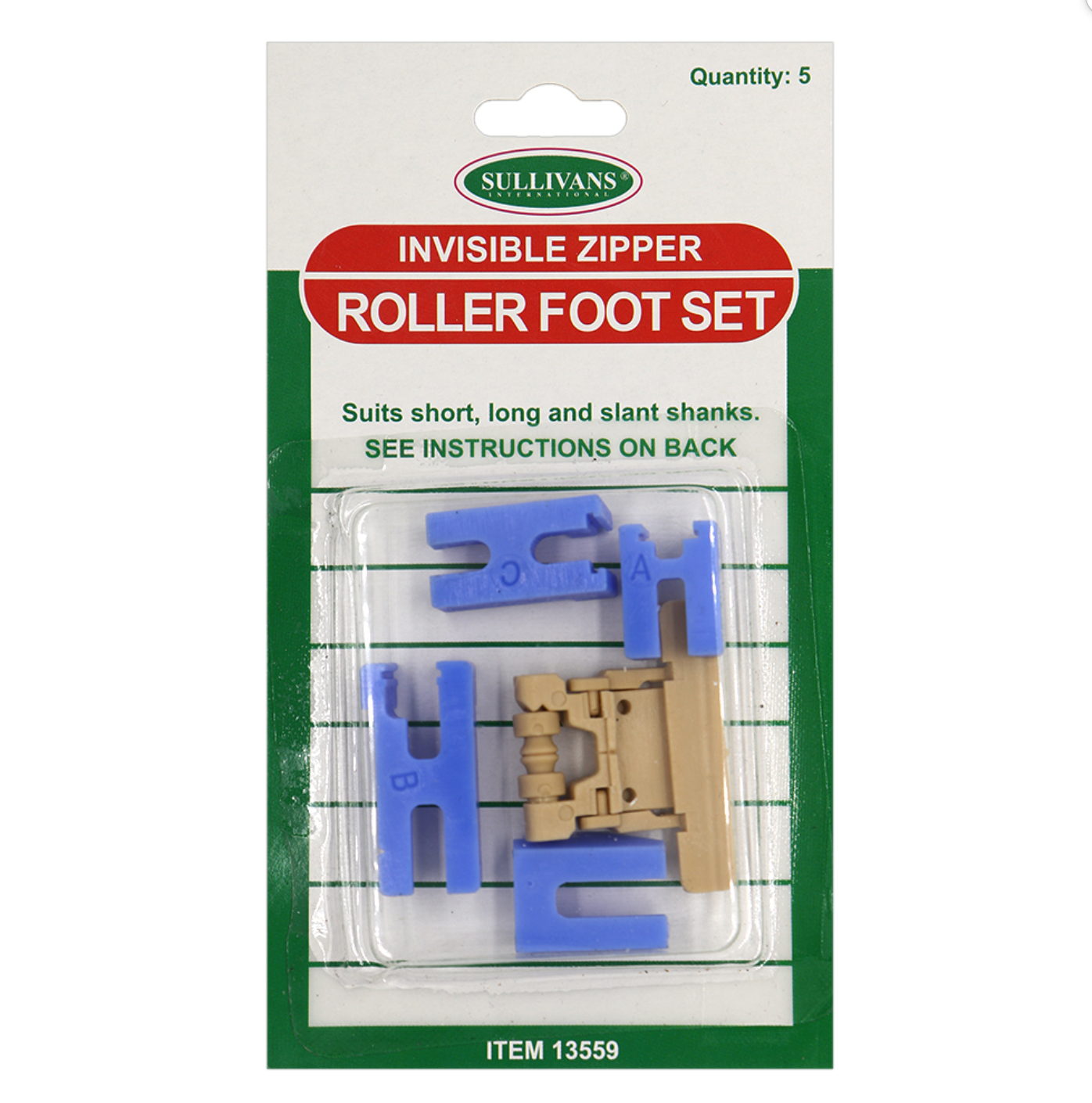 Invisible Zipper Roller Foot Set