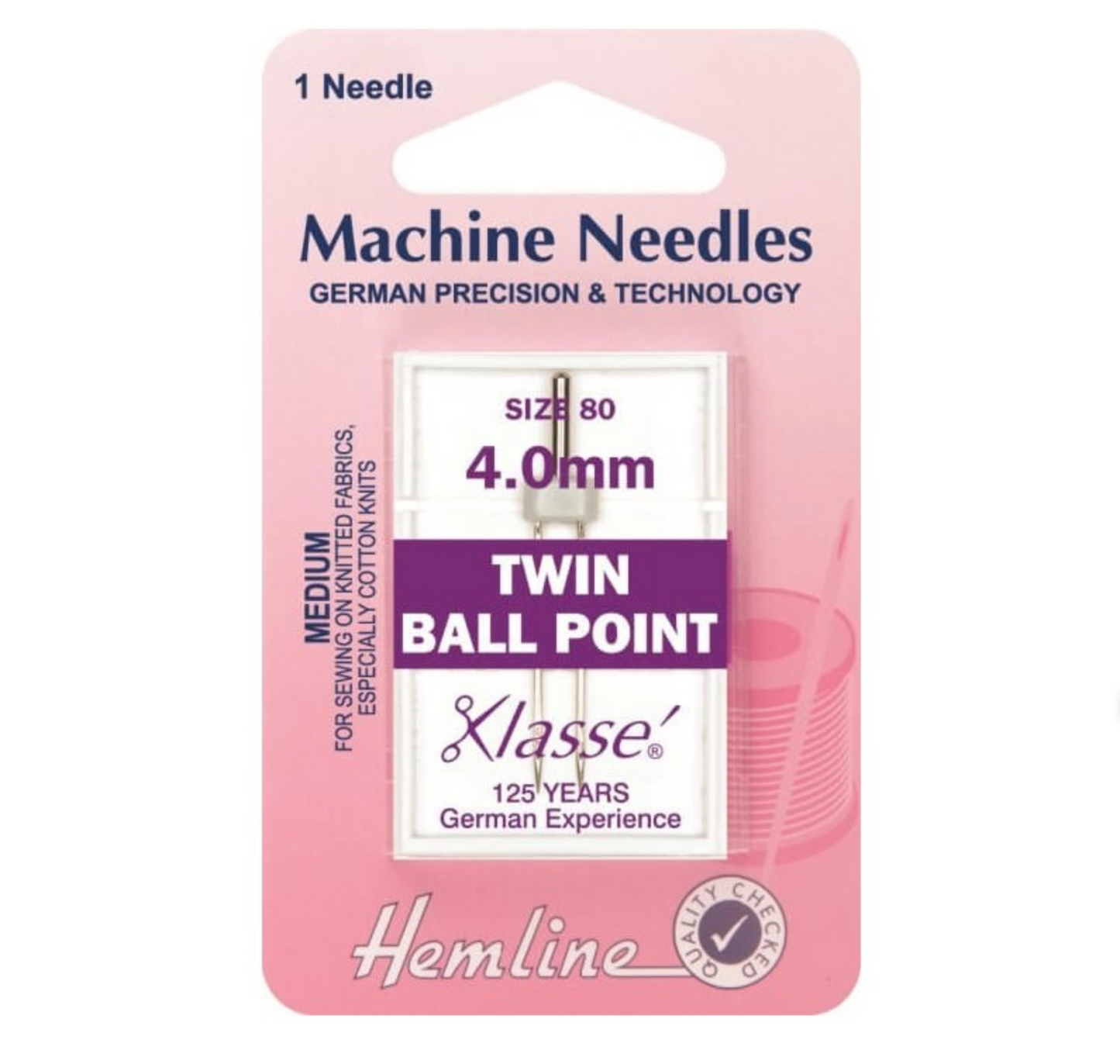 Machine Needles. Twin Needle. Size 80
