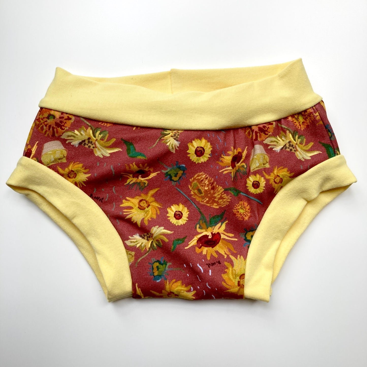 Training Pants : Red Sunflower Impressionism with Yellow